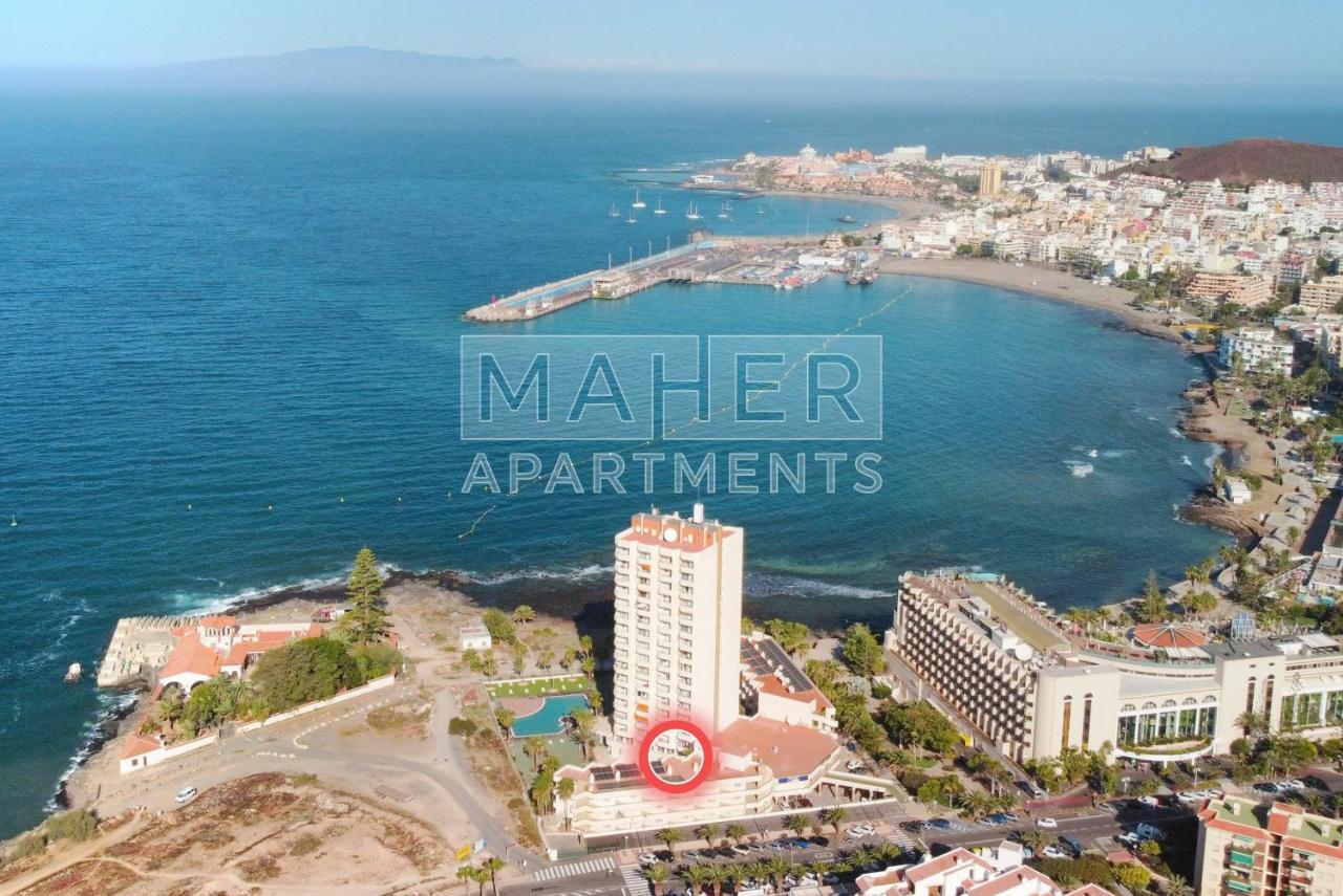 Cozy 1St Sea Line Apartment In The Quiet Area Los Cristianos  Kültér fotó